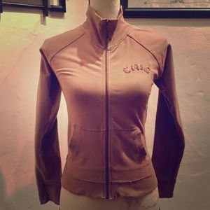 Steps New York tan zipper top